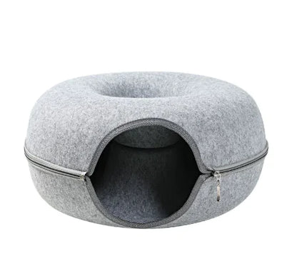 4-Season Felt Cat Tunnel Bed