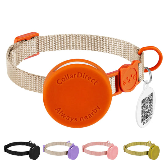 TrackEase Slim AirTag Cat Collar