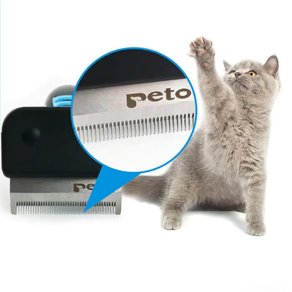 Cat Grooming Brush and De-shedding Tool for Fur