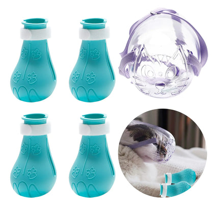 SafePaws Cat Muzzle &amp; Claw Covers Set