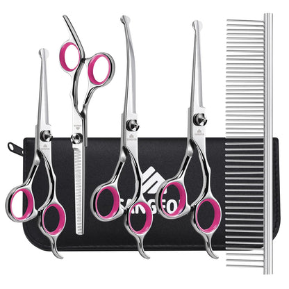 PawMaster 6-in-1 Dog Grooming Scissors Kit